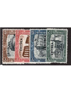 Eritrea 1926 Istituto Coloniale serie n° 107/12. Cat. € 25 (**)