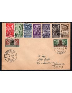 Corpo Polacco 11/4/1946 Vittorie polacche n° 1/4 su lettera. Cat. € 125 (Fr)