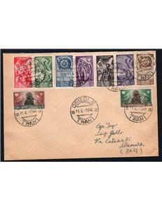 Corpo Polacco 11/4/1946 Lettera da Trani per Altamura (BA) con Soccorso di Guerra n° 18/26 (U)